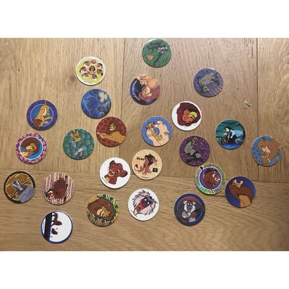 1995 Disney's The Lion King Movie and Lion King on Video Rice Krispies Pogs - Picture 1 of 7